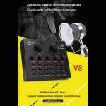 Audio Set Interface External Sound Recording Microphone Usb Live Streaming Voice