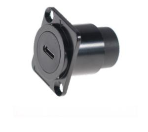 USB TYPE C Zinc Alloy Square Data Connector Dustproof Audio Data Connector for Industrial Electronics Accessories