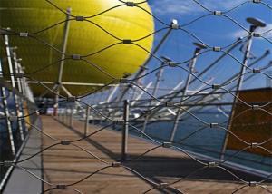 High Safe Protection Wire Rope Netting Rustproof For Seaside / Animal Zoo