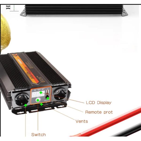 12v To 220v Off Grid Modified Sine Wave Inverter High Power 3kw