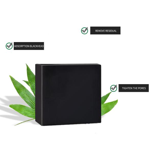 Quality No Strong Odor Activated Bamboo Charcoal Soap Skin Firmness No Harsh Ingredients for sale