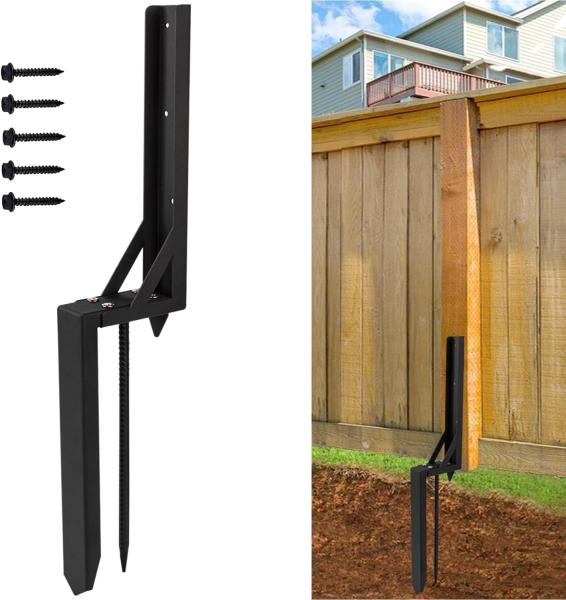 Quality Metal Fence Post Support Stake for Repairing Damaged Gate Posts Frame Material Metal for sale