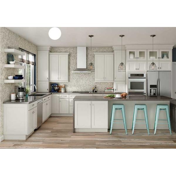 Marple Solid Wood Kitchen Cabinets Shaker Style Paint Finish Blum / Dtc Hardware