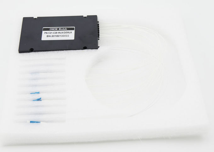 High Accurate DWDM Multiplexer Central Wavelength 8 Channels Low Insertion Loss