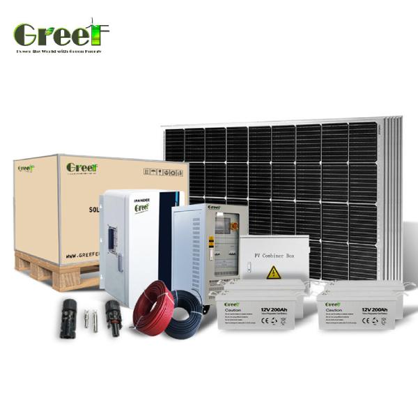 Quality 5kW Off Grid Solar System PWM Charge Controller 50Hz/60Hz Output Frequency Load Power for sale