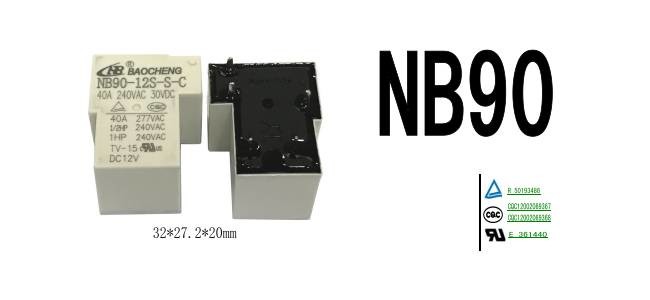 Sealed NO And NC 24VDC SPDT Relay 1.2W 50A For Vehicle Fast Charging Point