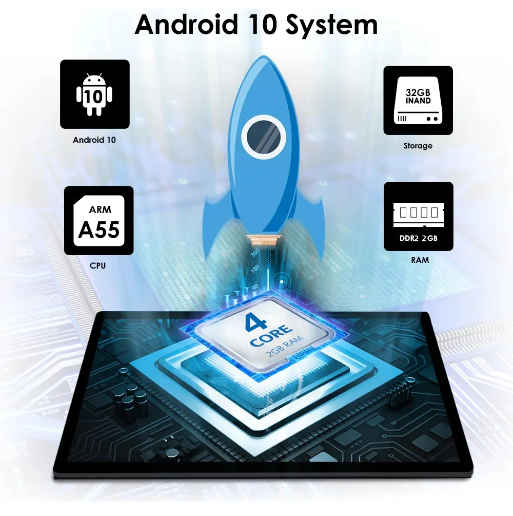 9" IPS/QLED Screen Car Video Android Radio with GPS Navigation BT Music Video YouTube Pho
