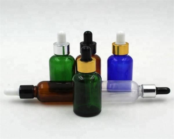 Quality Multi Color 30ml Dropper Bottle , 18/410 Essential Oil Dropper Bottles for sale
