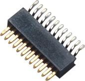 Buy cheap 90° SMT 1 Mm Pitch Pin Header Connector / Single Row Pin Header product