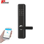 Apartment lock support BLE APP Mobile Remote Control And RFID Keycards Open Pin