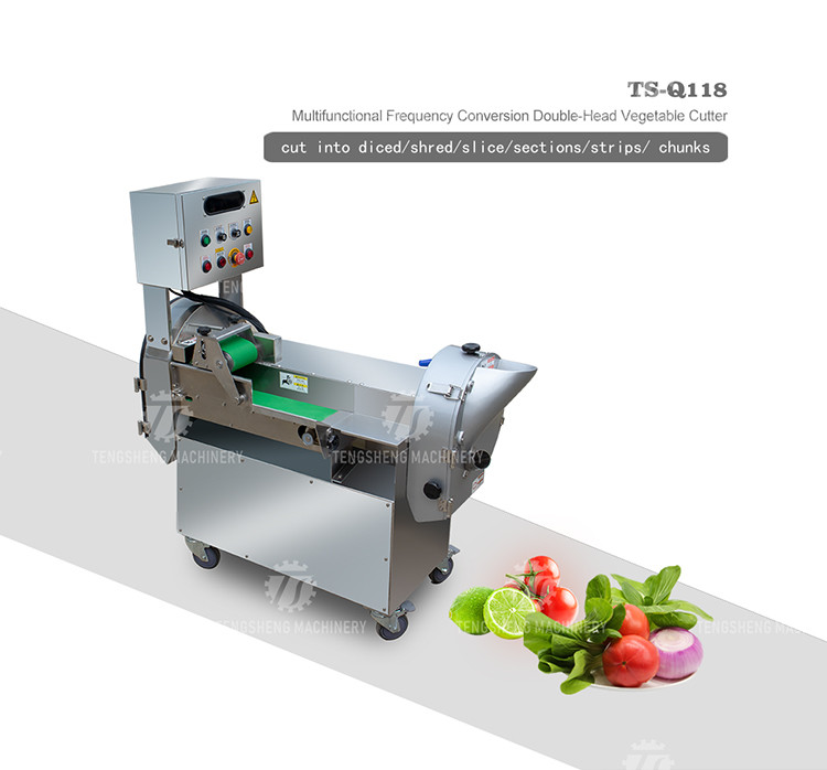 Balsam Pear Rutabaga Industrial Fruit Slicer , Fresh Organism Vegetable Cube Cutting Machine