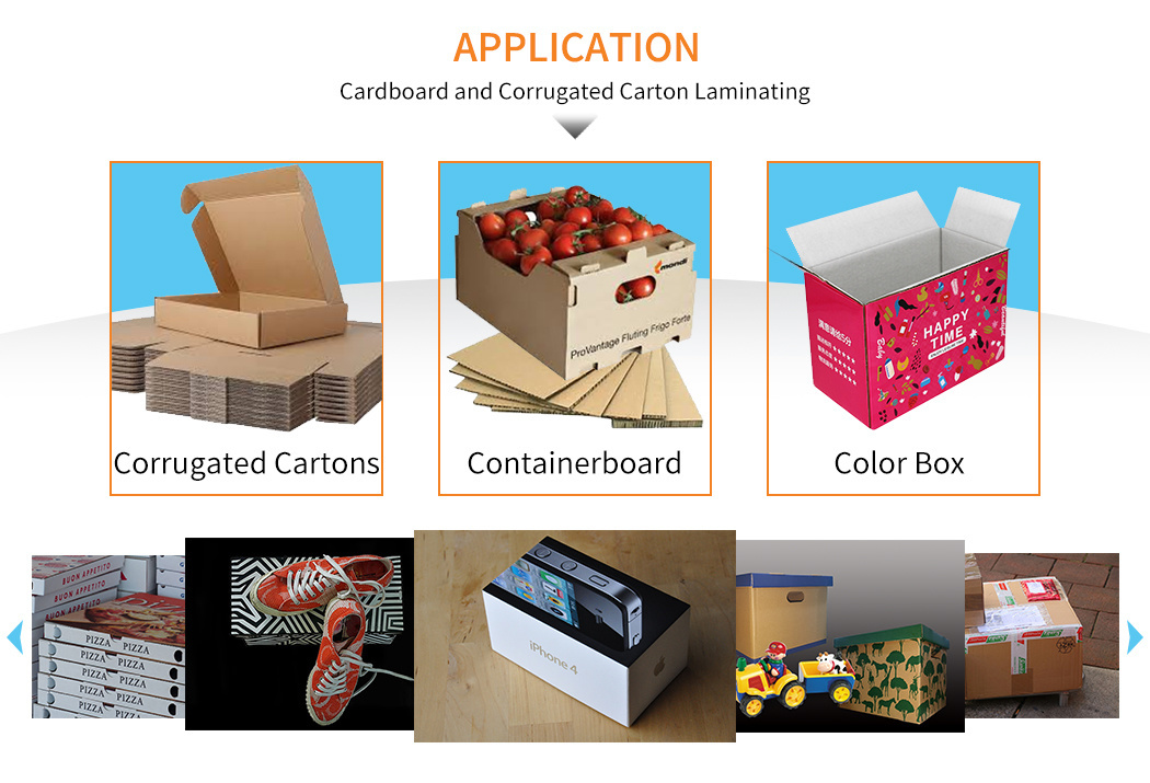 High Speed Solventless Automatic Adhesive Coating Flute Laminating Machine for Corrugated Paper