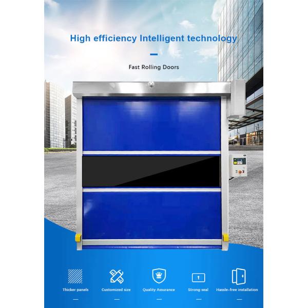 Customizable Pvc Rapid Roller Doors Exterior Automatic High Speed Folding Stacking