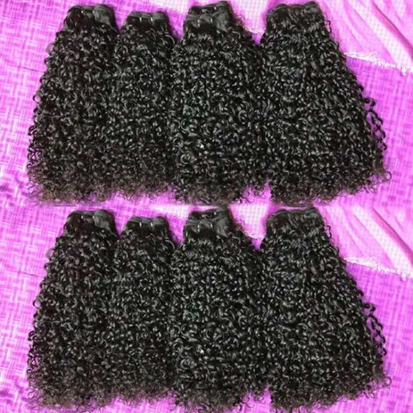 Quality Full Tip Double Drawn Weave Hair Extensions Pixie Wig Magic Curl Custom for sale
