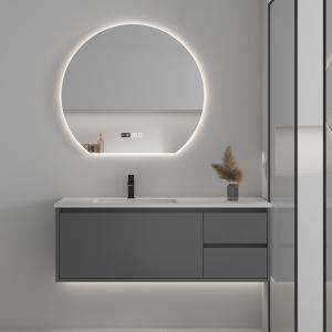 High Toughness Bathroom Furniture Vanities Solid Wood Material