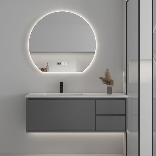 Quality High Toughness Bathroom Furniture Vanities Solid Wood Material for sale