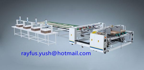 Quality Two Piece Automatic Carton Folding Gluing Machine Aa Or Ab Sheet Servo Control for sale