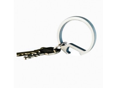 Innovative Bottle Opener Key Ring,Cool aluminum innovaitve bottle opener key ring, anodized silver color