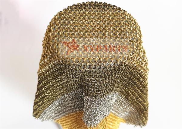 Quality Chrome Plate Ring Mesh Curtain In Chainmail for sale