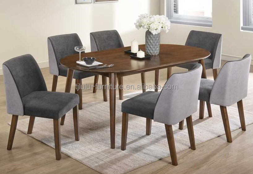 Professional Wooden Dinning Table Sets with Multiple Functions Solid Wood Material 90*180cm Siz