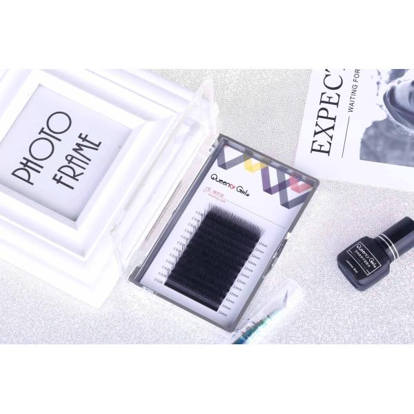 Y Shape Volume Lash Extensions , Natural Black 12mm Eyelash Extensions