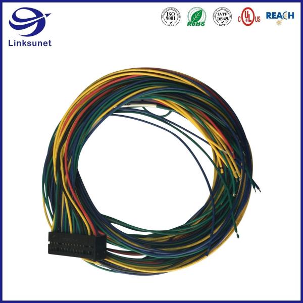 Quality Custom Wire Harness with Micro Quadlok 2.54mm 2 row Receptacle Connector for sale