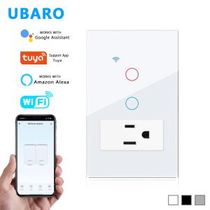 Buy cheap US Standard Type 118 WIFI 2 Gang Switch And Socket Combination product