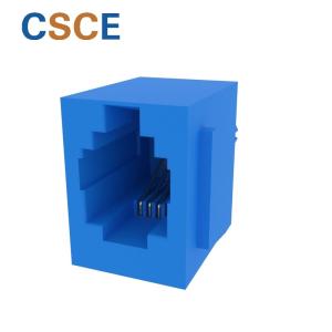 Buy cheap 5222-E Series 4P4C UnShielded RJ11 Modular Jack With Brim 180 Degrees Insert Vertically product