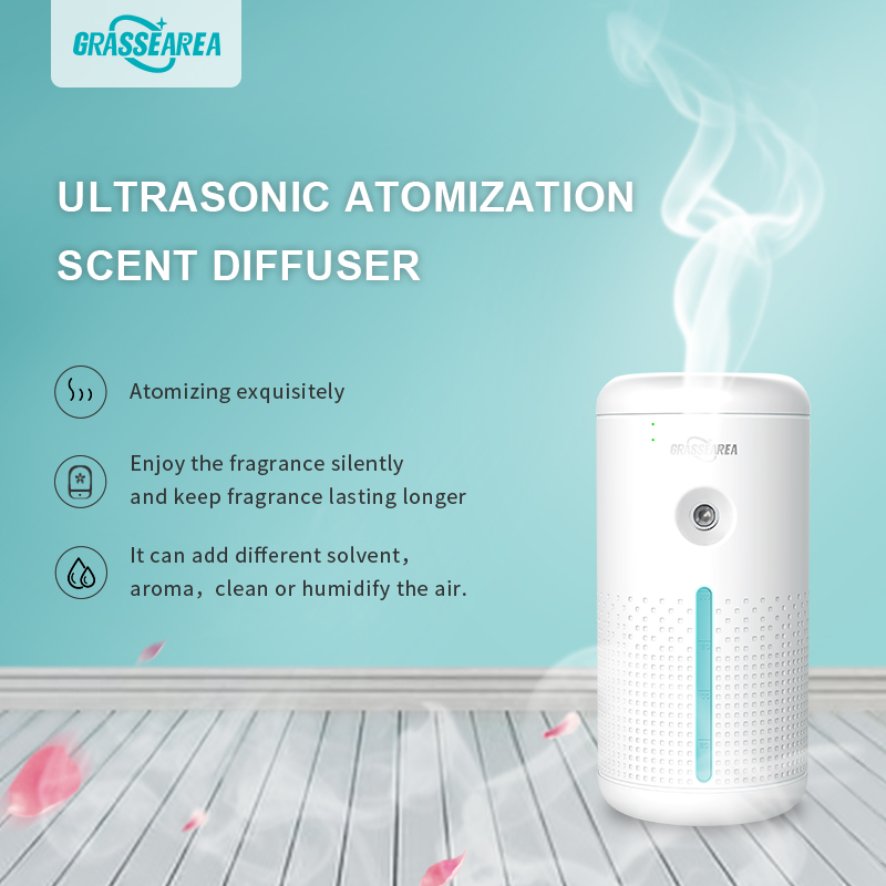 Noiseless Ultrasonic Scent Machine , Silent Essential Oil Diffuser PP Material