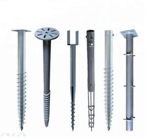 Stand Ground Screw Piles Strong Structure Solar Brackets Panel System Mounting