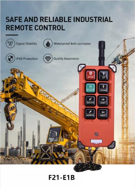 Quality Telecrane Industrial Wireless 6 Button Remote Control F21-E1b for sale