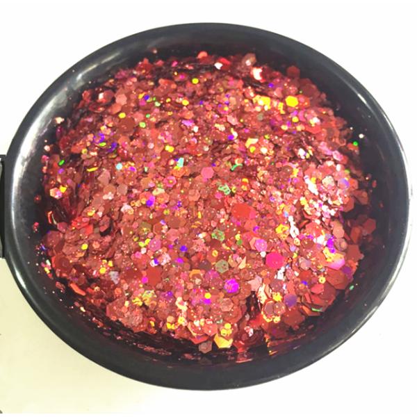Mix and Match to Create Excellent Nail Art Effect Glitter Powder With Chunky Glitter for Resin Tumbler