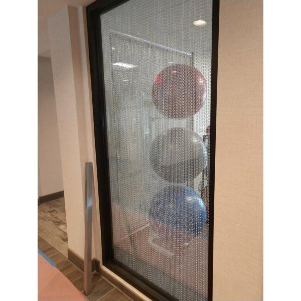 Colorful Chain Link Curtain / Kitchen Window Curtains Rust Resistance