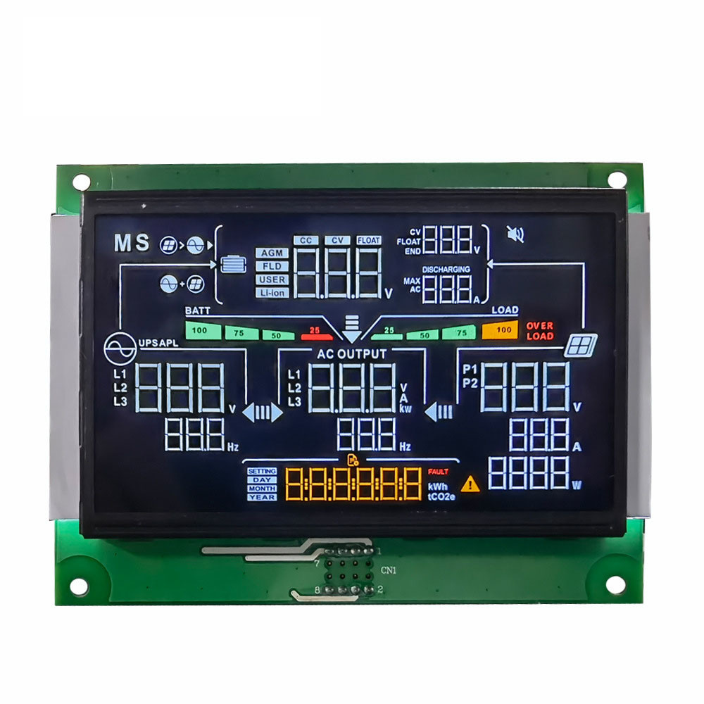 Customized VA COB Segment LCD Display Module 1/4 Duty 1/3 Bias 6:00 CLOCK IC CS1621