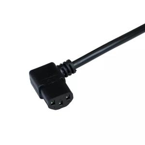 Electric Lead 3 Prong Pin AC Power Cord 10A 13A 15A IEC C13 Angle