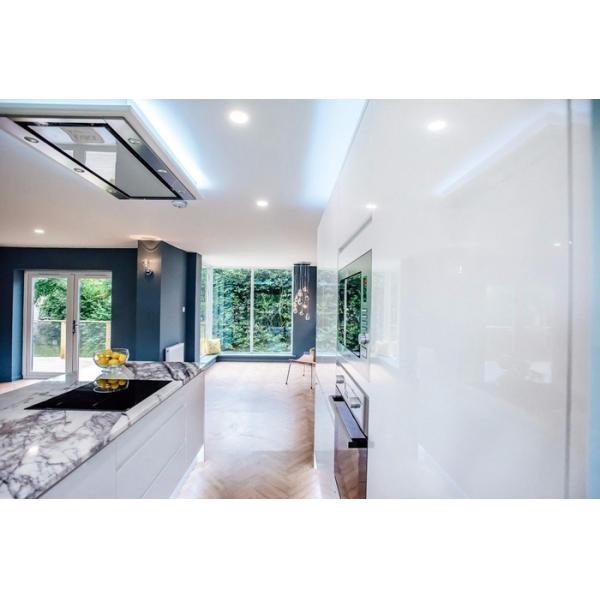 Living Room Stone Slab Countertop Calacatta Marble Worktop Crystal White