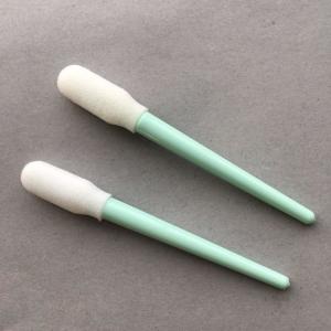 Open Cell Foam Cleaning Swabs Green Stick 100 Pcs / Bag For Keyboard / Keypad