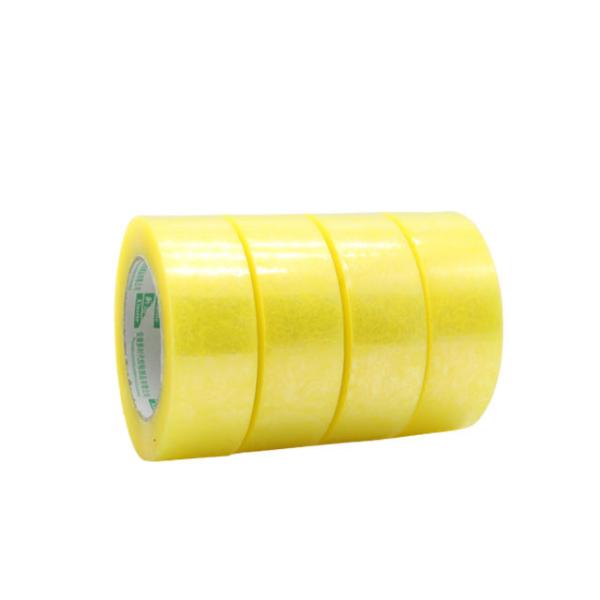 Quality 48mm Width Transparent Yellow Bopp Packing Tape  Carton Sealing Film Making Tape Durable for sale