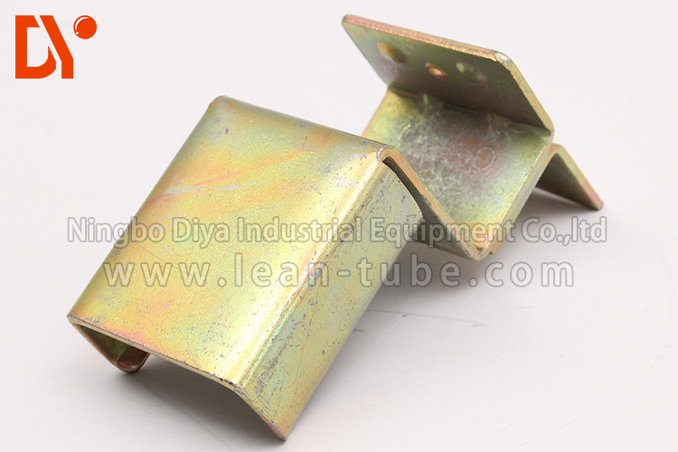 Assemble Line Plastic Roller Track Cold Welded Extension Type Yellow Color