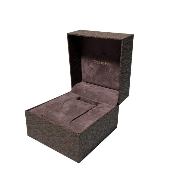 SGS ROHS Rectangle Personalised Watch Box Hot Stamping Logo