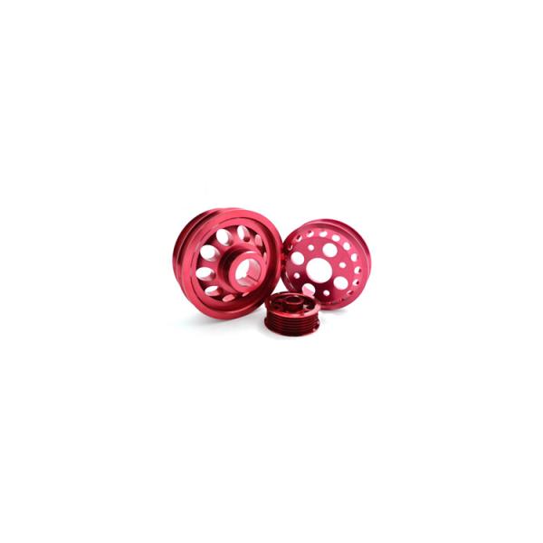 Micro Metal Machining Service Anodized Red Ra3.2 CNC Aluminum Parts