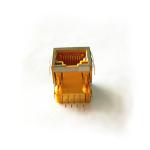 100 Base -T Yellow Magnetic RJ45 Connector Transformer 8P8C With EMI / Leds