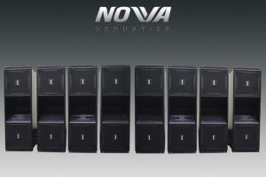 Buy cheap Outdoors Live Concert Sound System 1300 Watt 12&quot; 3 Way Line Array Speaker , Black Professional Audio Systems Speakers product