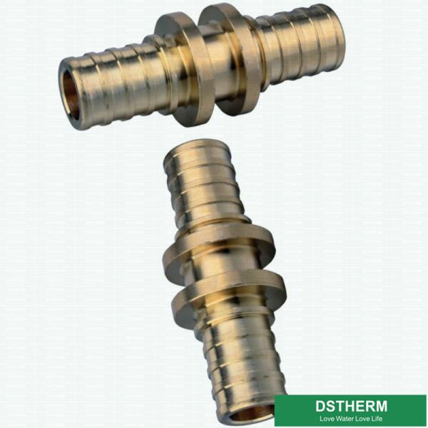 Quality Equal Threaded Coupling PEX Brass Fittings Customized Logo for sale