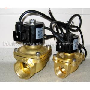 China Musical Fountain Electromagnetic Solenoid Valve , Brass Water Solenoid Valve on sale