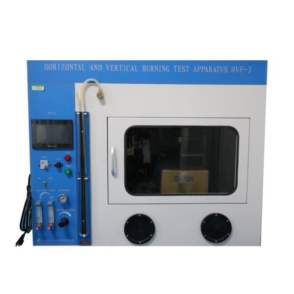 PLC Control Flammability Testing Equipment , Horizontal And Vertical Burning Test Apparatus