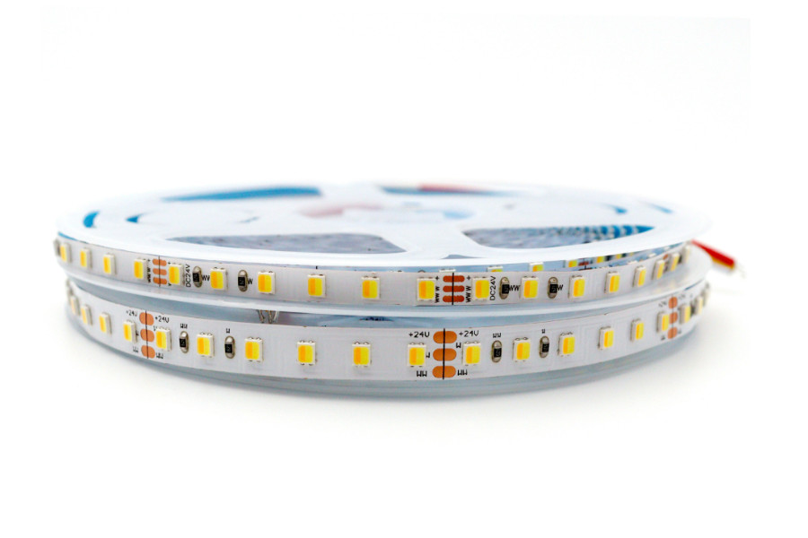 Warm White Temperature Adjustable LED Strip , Dimmable Smd LED Flexible Strips 2835