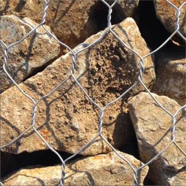 Rustproof Galvanized Wire Mesh Hexagonal Gabion Basket 4x1x1 Gabion Box For