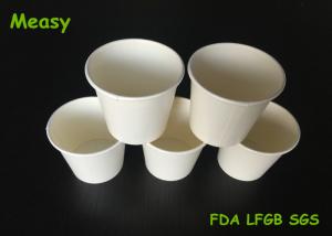 Buy cheap 4 Oz 110cc printed White paper cold cups For Ice Coffee / Cola , Double PE Coated product