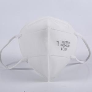 Hot selling adult size vertical folded 5 layers FFP2 KN95 dust mask FFP2 CE for anti-dust